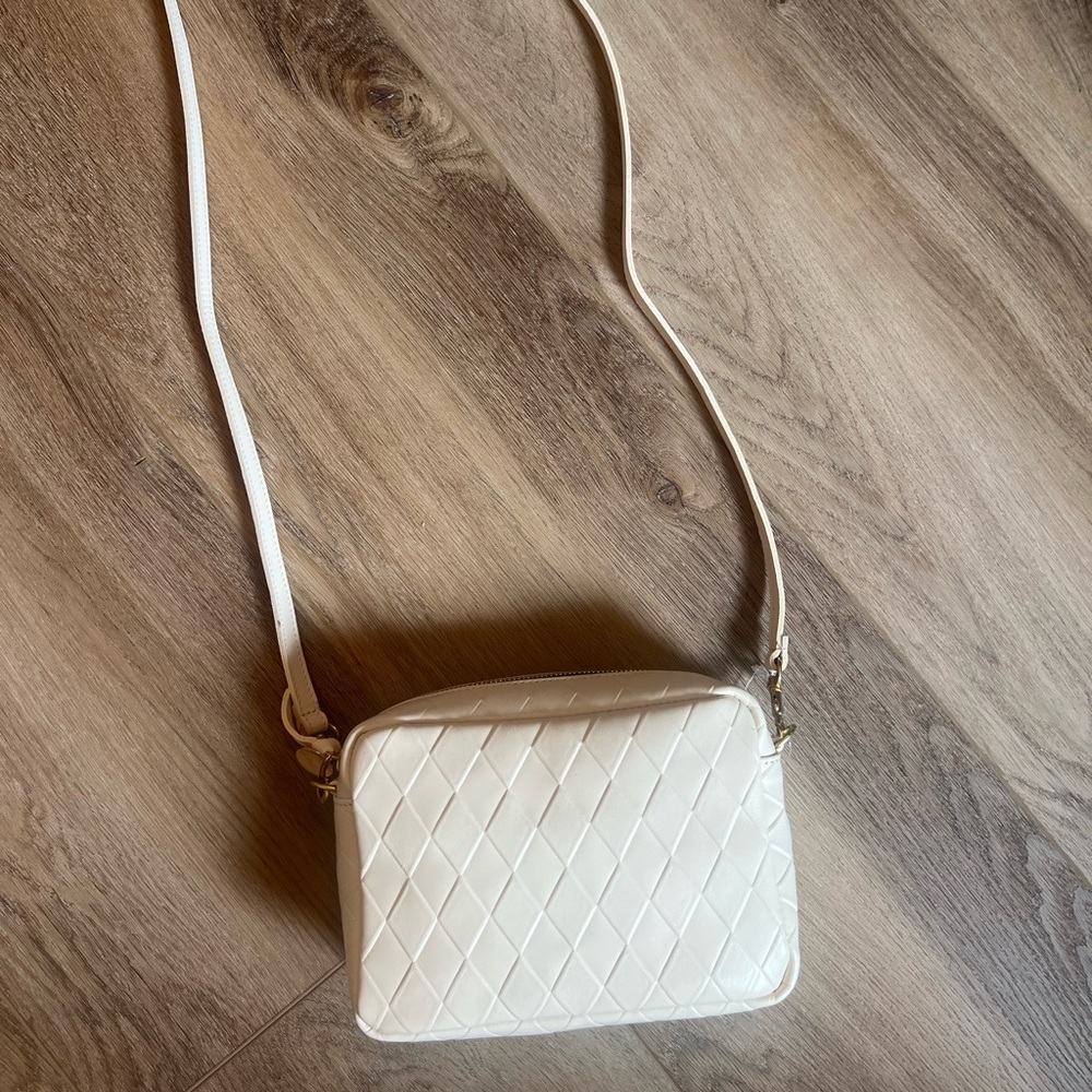 Clare V. Midi Sac - Leather Diamond Cream